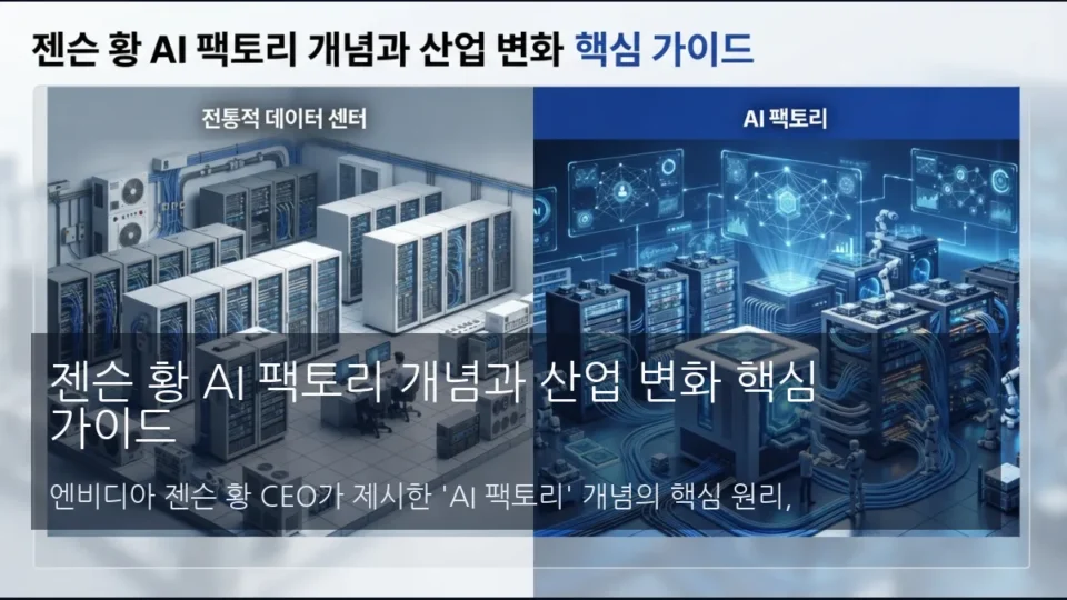 젠슨 황 AI 팩토리 개념과 산업 변화 핵심 가이드