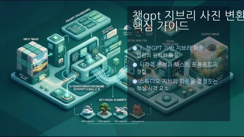 챗gpt 지브리 사진 변환 핵심 가이드