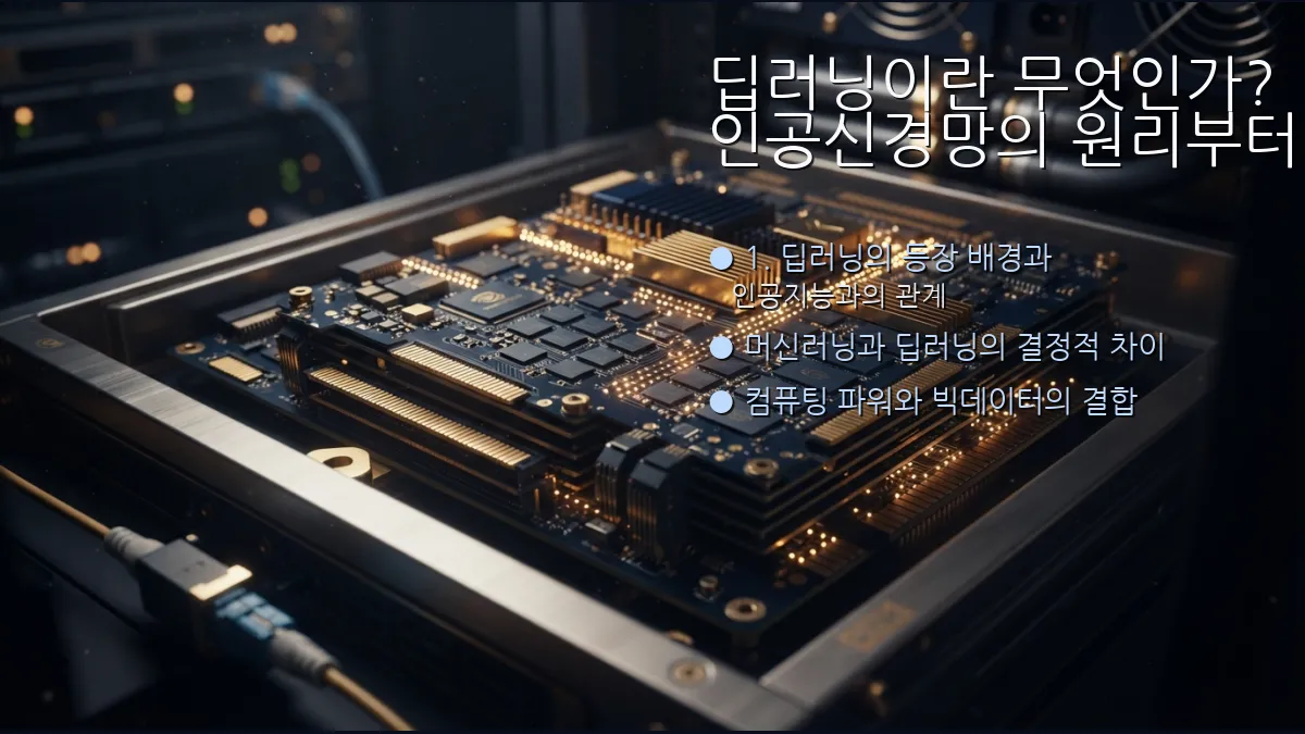 딥러닝이란 무엇인가? 인공신경망의 원리부터 최신 아키텍처와 실전 활용까지 총정리