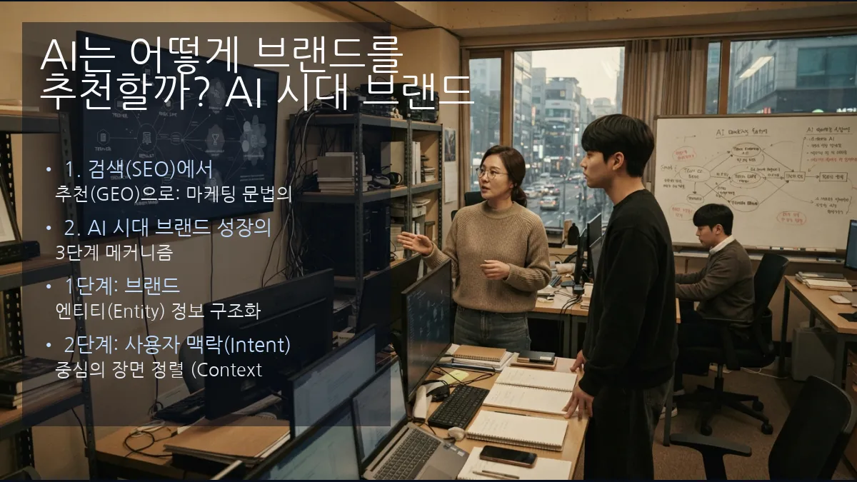 AI는 어떻게 브랜드를 추천할까? AI 시대 브랜드 성장의 3단계와 실전 전략