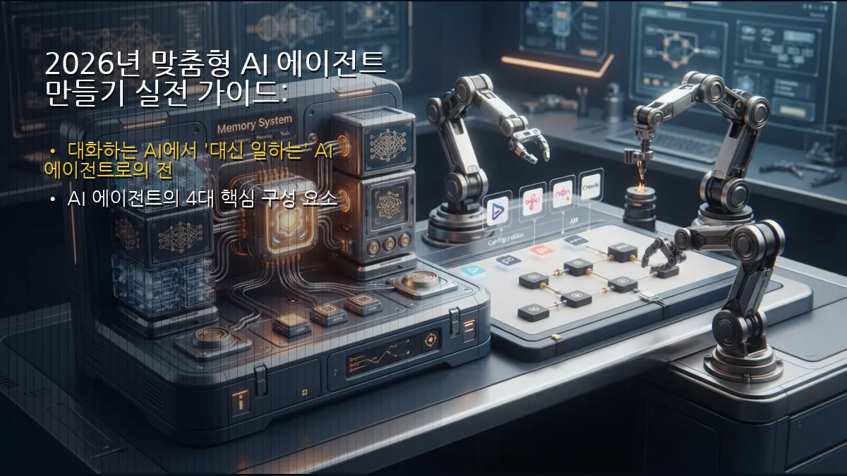 2026년 맞춤형 AI 에이전트 만들기 실전 가이드: Dify·n8n·CrewAI 비교부터 노코드 구축 및 API 연동까지