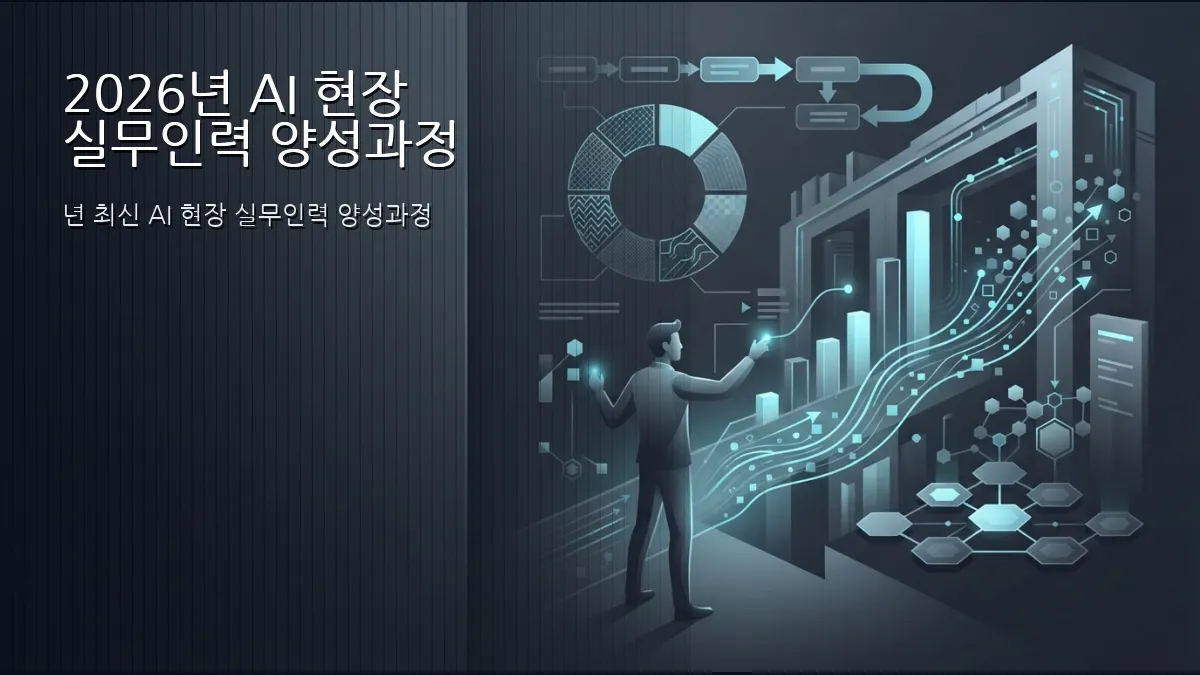 2026년 AI 현장 실무인력 양성과정 총정리: 국비지원 혜택부터 기업 DX·4060 직무 전환 실전 가이드