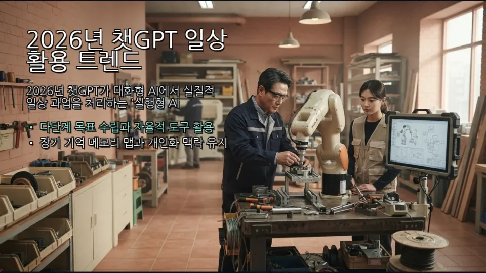 2026년 챗GPT 일상 활용 트렌드: 단순 대화에서 ‘실행형 AI 에이전트’로 변화한 일상과 실전 활용법