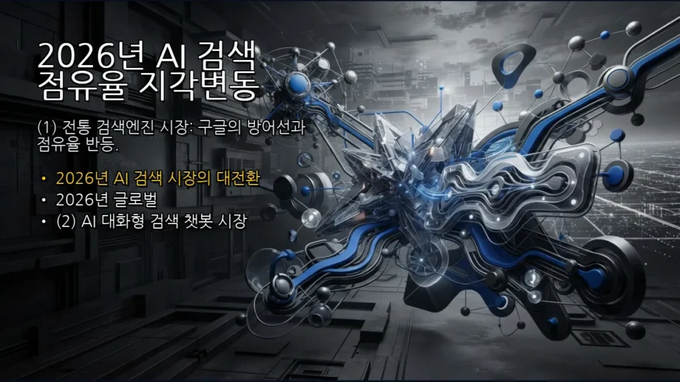 2026년 AI 검색 점유율 지각변동: 구글의 반격과 챗GPT·제미나이 삼국지, GEO 시대 투자·실무 대응 전략
