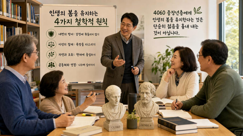 인생의 봄을 유지하는 4가지 철학적 원칙: 키케로·스토아 사상으로 본 노후 자산과 내면 방어 전략