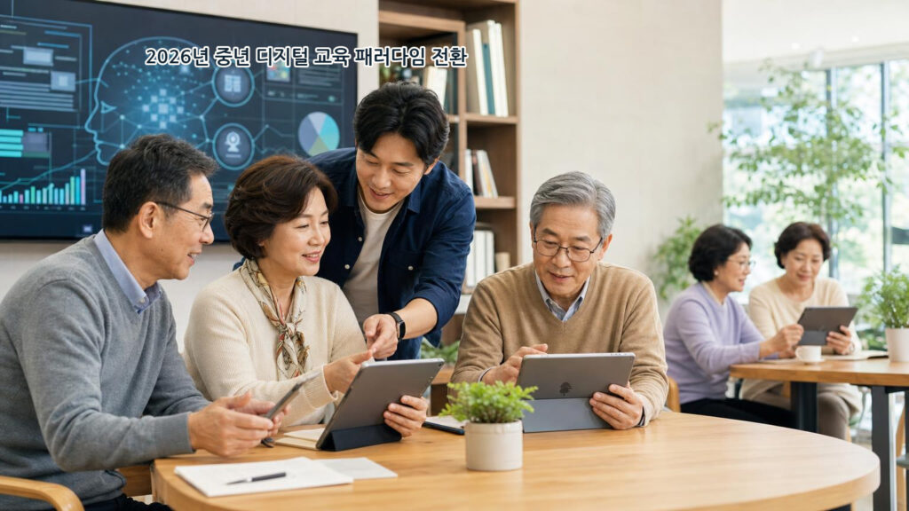 2026년 중년 디지털 교육 패러다임 전환: 단순 스마트폰 활용을 넘어 실무 AI·재취업 역량으로 주목받는 4가지 변화