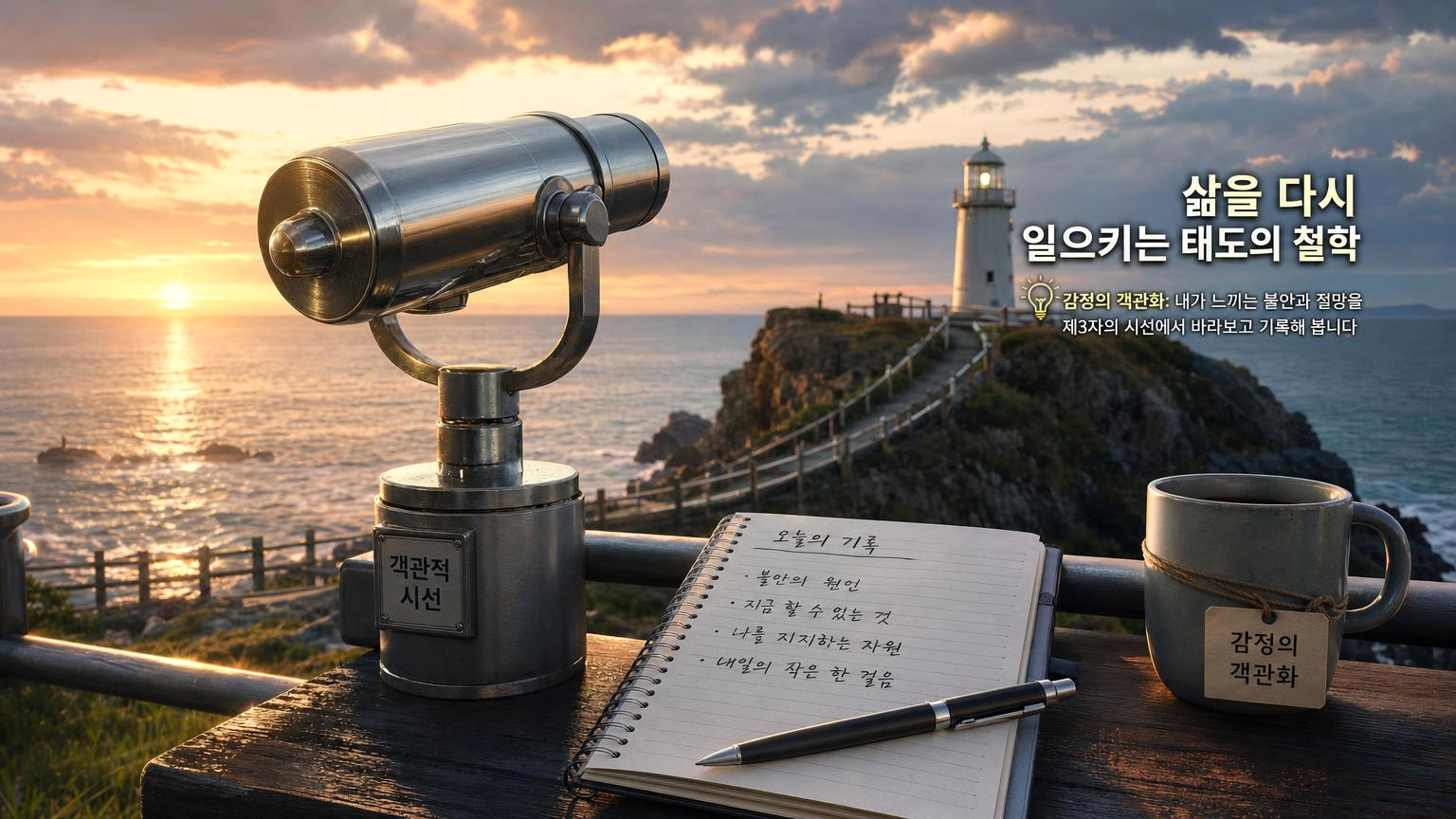 삶을 다시 일으키는 태도의 철학과 4단계 실전 재건 프레임워크 인포그래픽