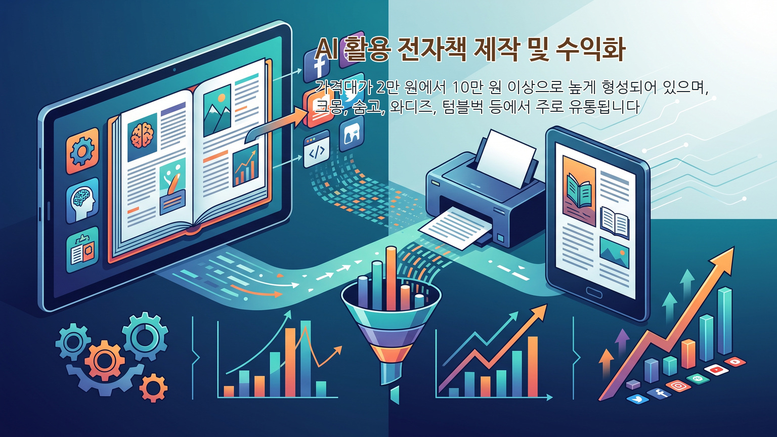 AI 활용 전자책 제작 및 수익화 완벽 가이드: 기획부터 플랫폼 출판, 마케팅까지