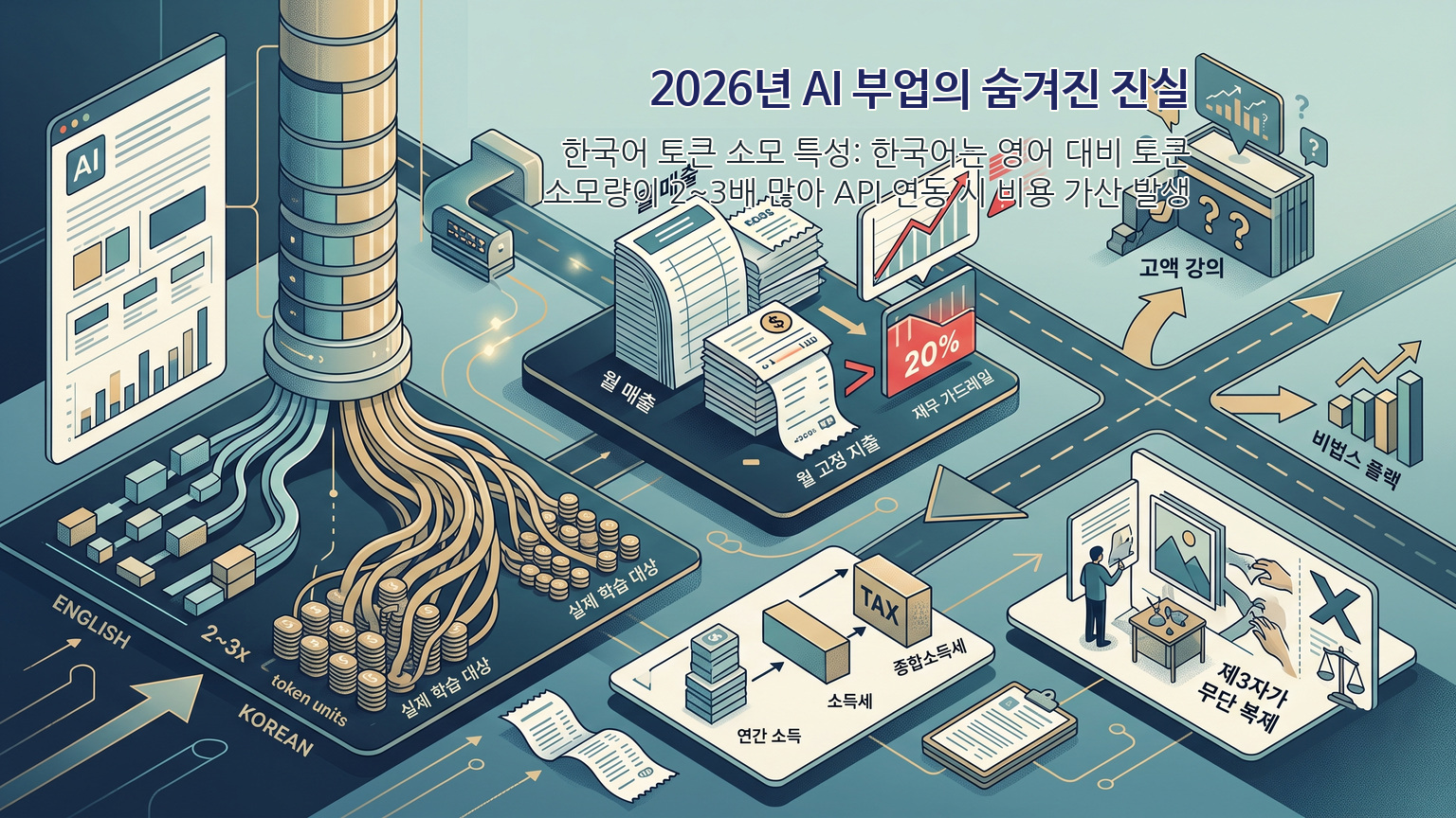 2026년 AI 부업의 숨겨진 진실: ‘딸깍 자동화’ 환상과 실질 마진·저작권·플랫폼 규제 극복 전략