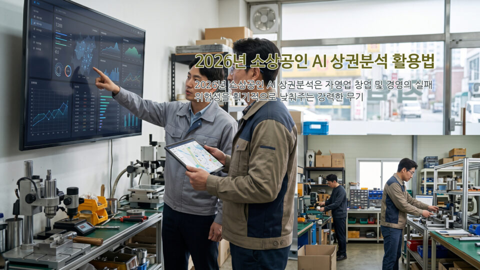 2026년 소상공인 AI 상권분석 활용법: 소상공인365 빅데이터 진단부터 매출 추정·입지 선정 및 정부 지원사업 가이드