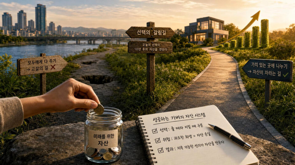 ‘착한 건 죄가 아니다’라는 말이 맞기 위한 조건: 성공하는 기버의 행동 경제학과 자산 시스템