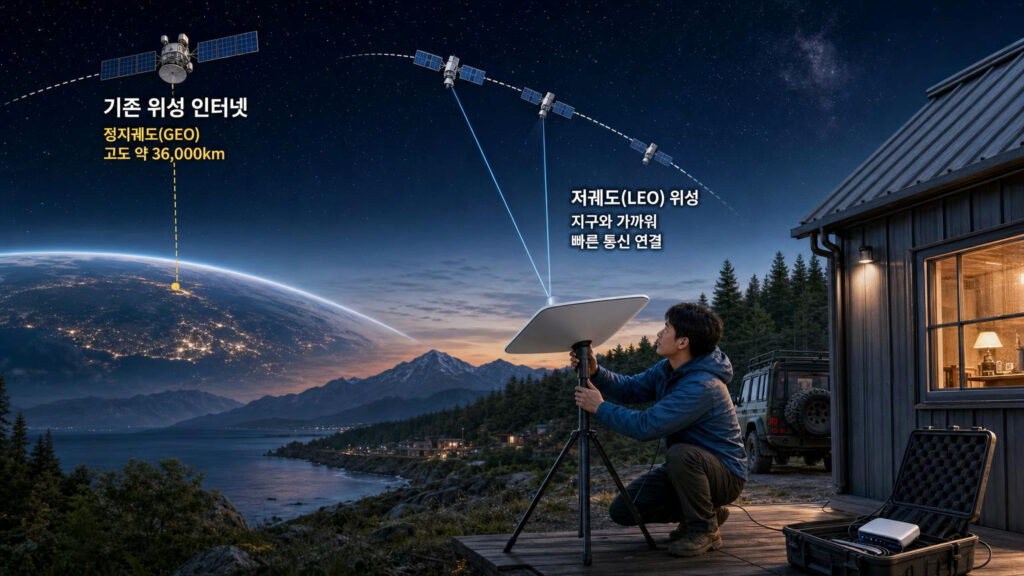 위성 인터넷 초보자 가이드: 저궤도 통신 원리부터 국내 요금·속도 비교 및 핵심 설치 체크리스트
