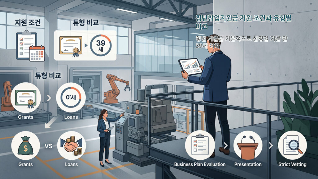 청년창업지원금 지원 조건과 유형별 비교: 보조금 vs 융자 자금 선별 및 사업계획서 심사 대비법