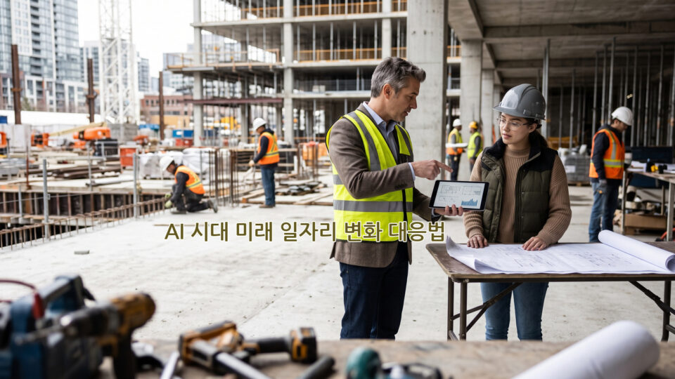 AI 시대 미래 일자리 변화와 직무 역량 대비 인포그래픽